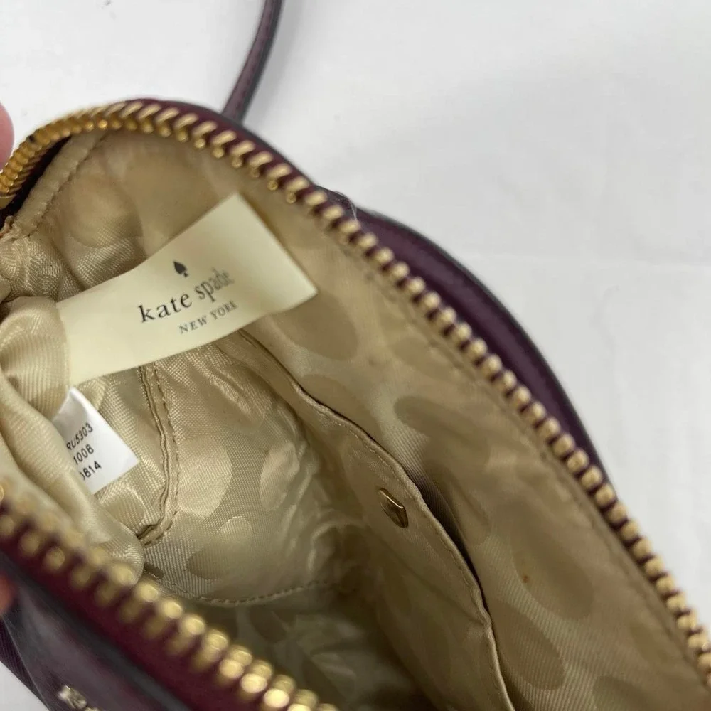 Kate Spade Leather Mini Purse Burgundy Cedar Street Crossbody Fall Quiet Luxury